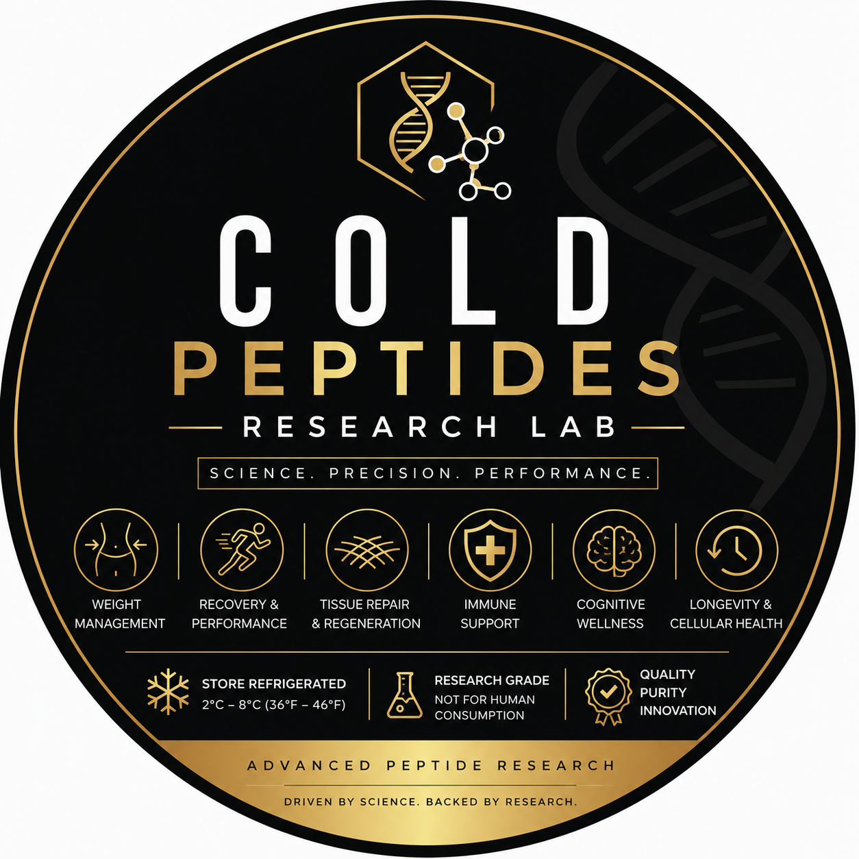 Cold Peptides Research Lab label